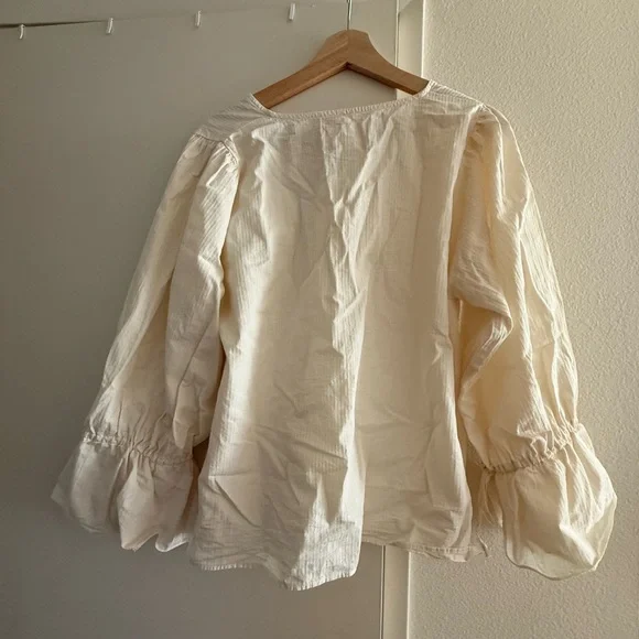 Rudy Jude June Blouse in Natural, Sz Medium - Picture 5 of 5
